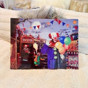 LED Light Up Clown Decorative Wall Art 🖤